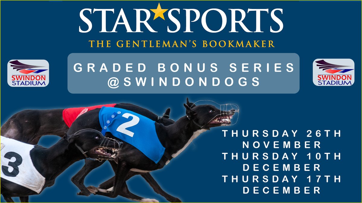 SwindonDogs's tweet image. ⭐ First Race 19.04 Live on @SkySportsRacing @AtTheRaces ⭐

The last of the @StarSports_Bet Graded Bonus Series 

Virtual Race Card available from the link below
heyzine.com/flip-book/fd44…
