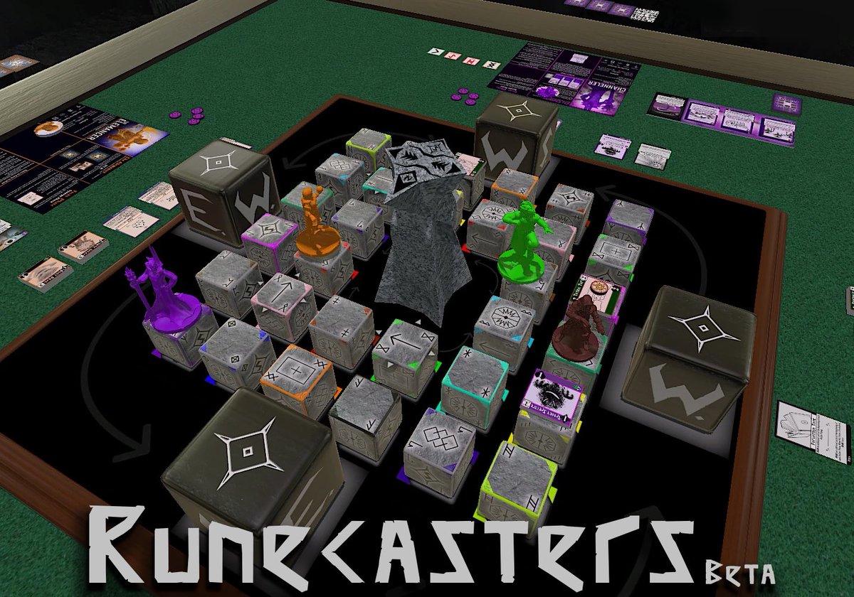 Runecastersgame's tweet photo. It's now a year in the making and COMING NEXT MONTH (Jan 13th) you can playtest #Runecasters, a strategy board game on Tabletop Simulator!
#boardgames #tabletop #bgg #strategy https://t.co/zn1EmdPs90