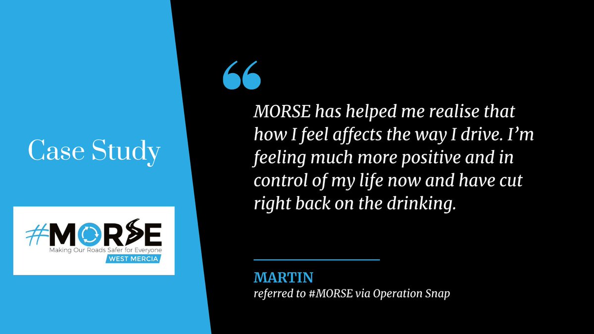 #MORSE Case Study
Here is what Martin had to say about the support he received.

<a href="/thinksaferroads/">@ThinkSaferRoads</a> #RoadSafety