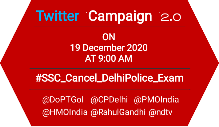 SamShibu97's tweet photo. Don't forget to join this campaign..
Please come and join this to make it india's no.1 trend..

Never give up 🔥🔥🔥

#SSC_Cancel_DelhiPolice_Exam https://t.co/5KCet0mwMC