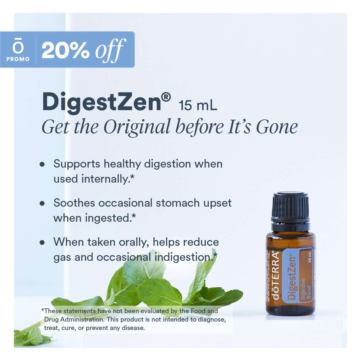 reikihand's tweet photo. Flash Sale! 20% off DigestZen® 15 mL and DigestZen Touch December 17th! https://t.co/rzKhLBODMv