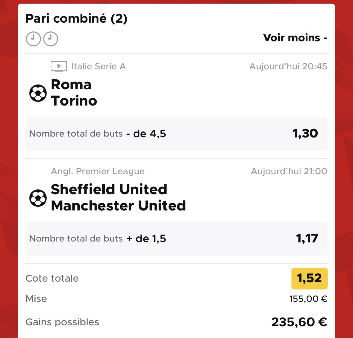 laulau_prono's tweet photo. #MONTANTE 

✨Voici la deuxième étape de la montante. 

J’espère que ça passera 🙌🏼☘️

♻️/❤️ si appréciés ! #laulauprono #pronos #bet #montante https://t.co/BWzFadG0yF