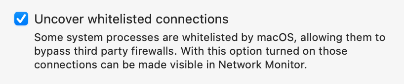 Little Snitch 5.1 will be able to uncover connections that are currently whitelisted by macOS. Today’s nightly build provides a first look at this new feature.

obdev.at/littlesnitch/d…