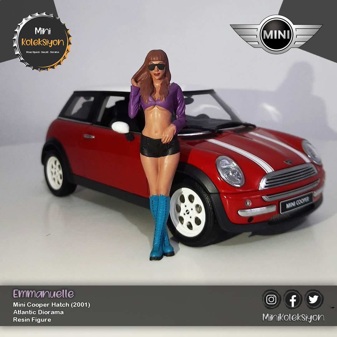 MiniKoleksiyon's tweet photo. 📸 𝗘𝗺𝗺𝗮𝗻𝘂𝗲𝗹𝗹𝗲 &amp; 𝗠𝗶𝗻𝗶 𝗛𝗮𝘁𝗰𝗵
💥 Figure: #Emmanuelle
🔍 Size: 9,7 cm
📅 Release year: 2019
📦 Type: #ResinFigure
🏠 Manufacturer: #AtlanticCase

🚗 Car Model: #MiniHatch
📅 Model year: 2001
🏠 Manufacturer: #AutoArt https://t.co/4HSxFlsObG