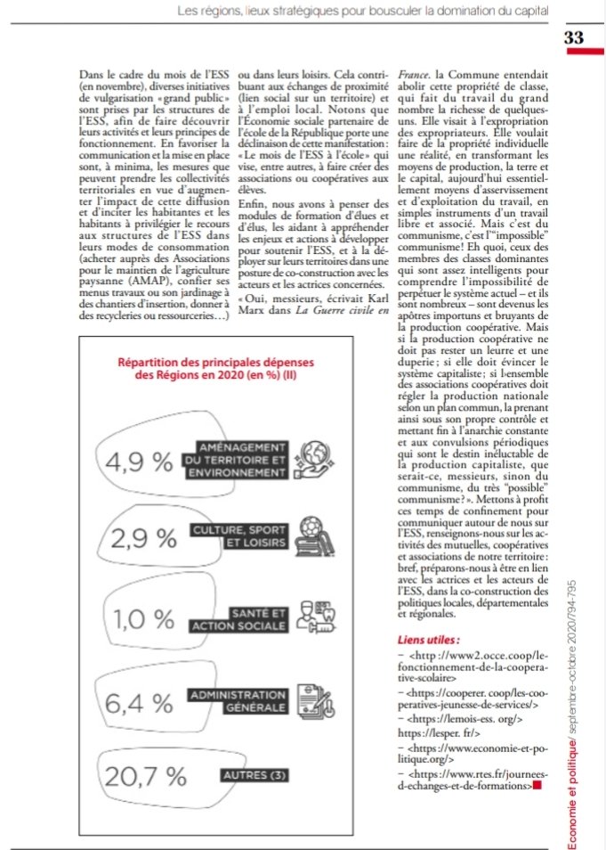 JPhilippebrun's tweet photo. [#Ess - Éduquer] @EcoPCF n°794-5, C.#Besse : "Une #mission pour les départements et les régions, #former à l'#Ess" - #EssPcf #EducPop cc @ADepartementsF @Regionsdefrance @ReseauRTES @ESS_France > https://t.co/9vo9b3mq0g