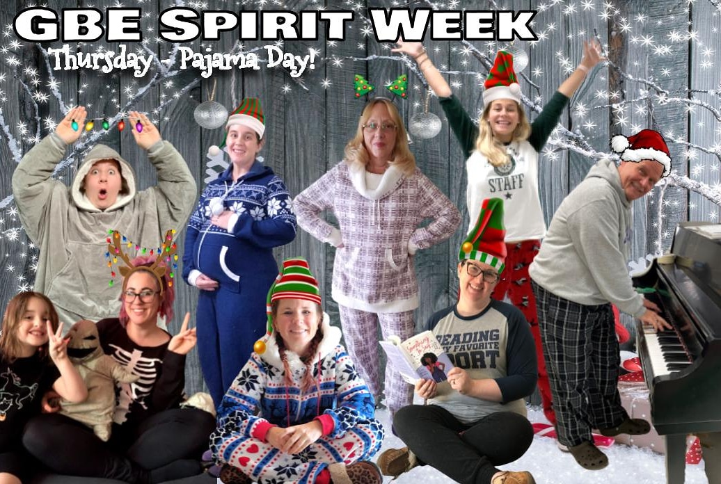 WE'VE GOT SPIRIT, YES WE DO! WE'VE GOT SPIRIT, HOW 'BOUT YOU?! Day 4 of GBE Spirit Week and it's PAJAMA DAY! Show is you jammy jams with #gbestrong and be cozy today! <a href="/gbefcps/">Greenbriar East ES</a> @MrsB_reads <a href="/GBE_Art/">GBE_Art</a> <a href="/GBE_music/">Greenbriar East Music</a> #ilovemyjob #iteachPE