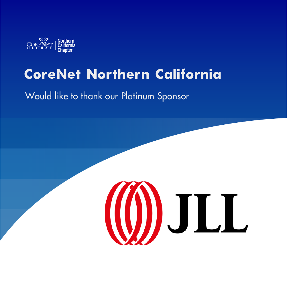 CoreNetNorCal's tweet photo. #ThursdayThankYou to our chapter sponsor JLL. Thank you for supporting #CoreNetNorCal! Learn more about our Platinum Sponsor here: https://t.co/iUfbGjRIuG https://t.co/oWzCNK51mE