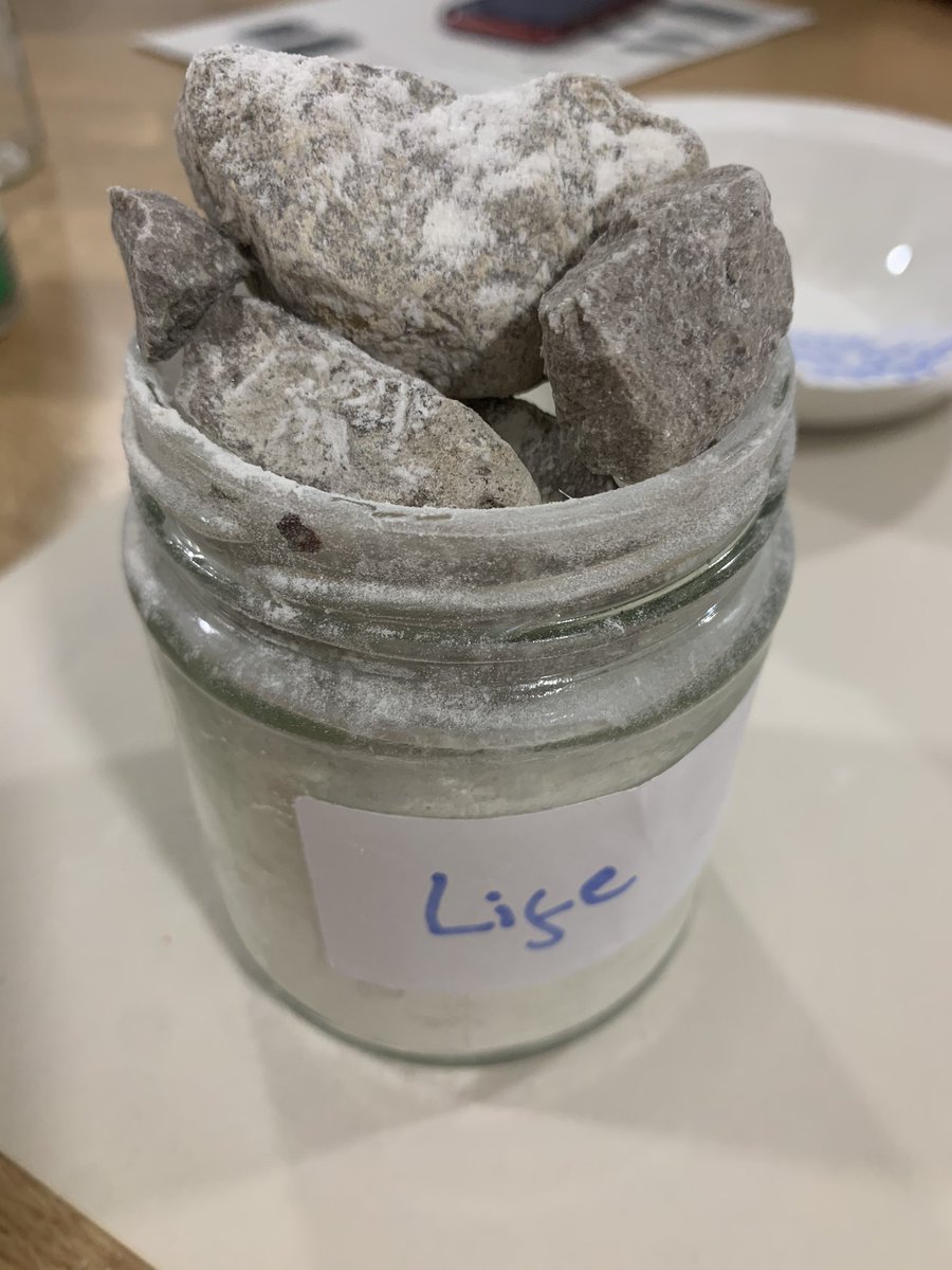In the first jar we focused on our stressors first placing all the flour in and were unable to fit in all the things that were important to us after that.