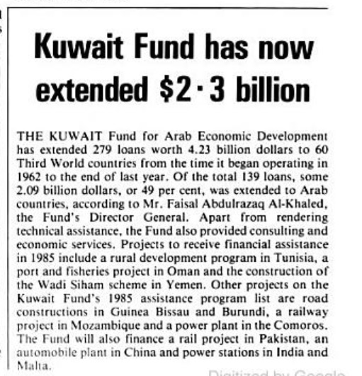 Of significance was also Kuwait's eagerness, at this time, to engage in multilateral platforms (UN or otherwise), employ economic diplomacy, and delve into the interests (incl. heritage) of the Arab world./17