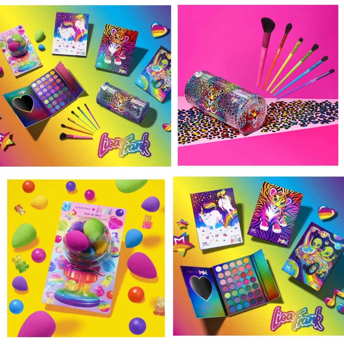 Who else was a Lisa Frank fanatic in the 80's and 90's? 🙋‍♀️ I remember having a Lisa Frank TRAPPER KEEPER! I was shopping online and came across these stock images of <a href="/LisaFrank/">Lisa Frank</a> makeup line. #lisafrank #makeupstuff