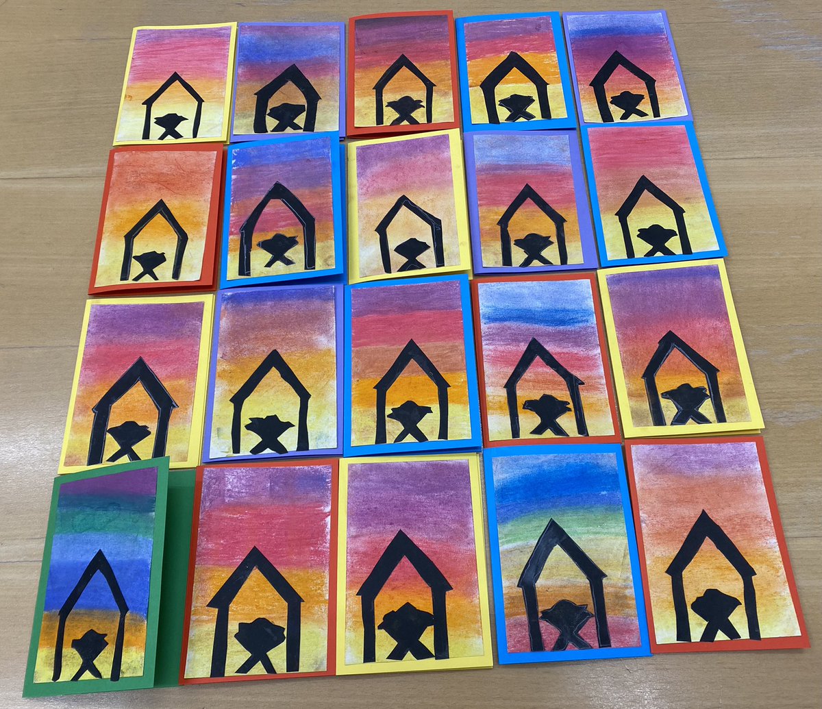 StPetersJunior's tweet photo. Beautiful Christmas cards made by Year 4, as part of their RE learning: How can artists help us understand Christmas? These cards will form part of a Christmas bag, which will be handed to local, elderly residents alone this Christmas 🌟
#SchoolsInCommunities https://t.co/UPSDlkFmpR