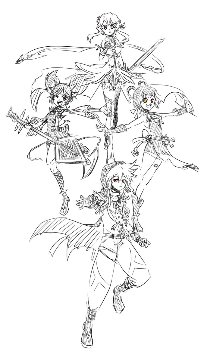 My team for the upcoming Dragonspine update. 
What's YOUR team gonna be ? ;v; #GenshinImpact #原神