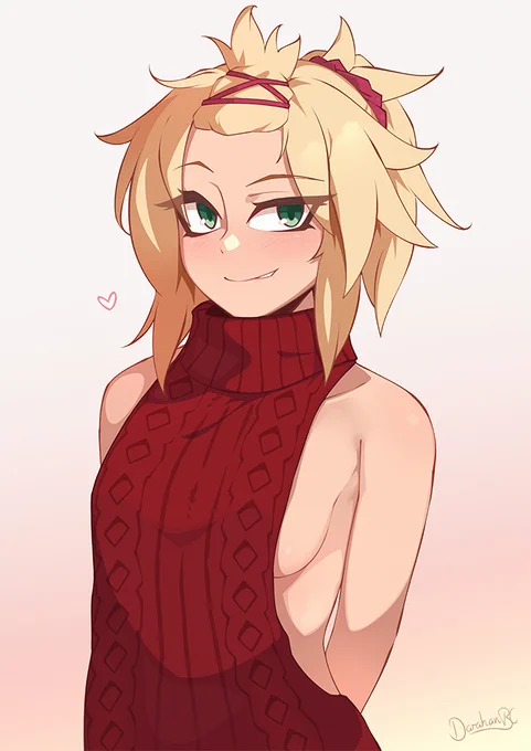 Red sweater 