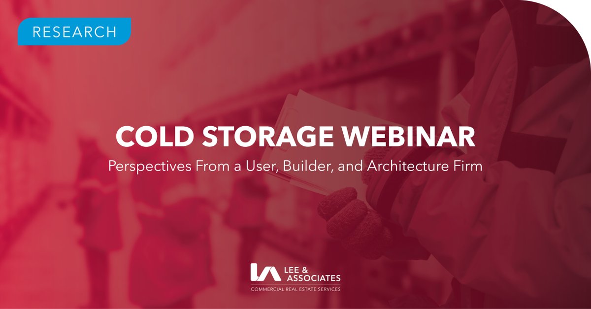 #LeeAssociates sits down with a user, builder, and architecture firm to discuss #ColdStorage. 

Topics: demand for cold storage &amp; how long will it last, what design elements are not in ambient warehouses, &amp; important elements when selecting a facility.

loom.ly/_MFC0ik