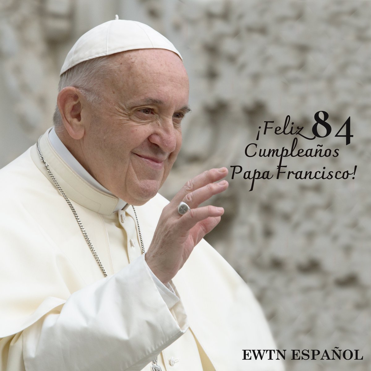 EWTNespanol's tweet photo. Felicidades Santo Padre, está siempre en nuestras oraciones. @Pontifex_es https://t.co/pVhBJMjke0