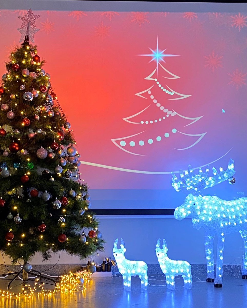 Nybohovsskolan önskar er God Jul och Gott Nytt År ✨🎄#nybohovsskolan #tacksamhet #snällhet #hopp #tahandomer #vårfinascenärjulpyntad