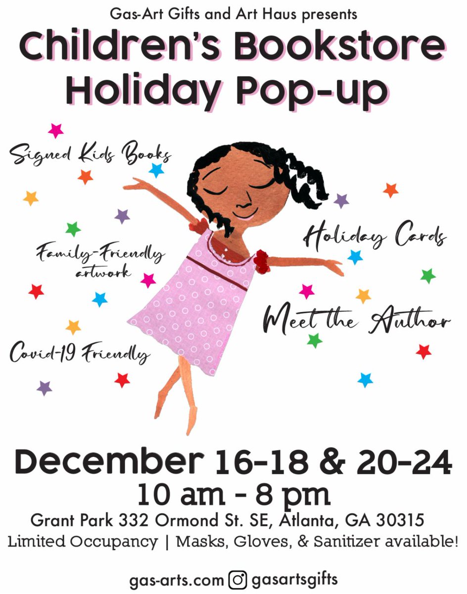 Hey Atlanta! Our Grant Park Holiday Pop up is still going strong! Come on down and browse the shelves for a good read! #covidsafeshopping #Holidaybooks #rgregorychristie