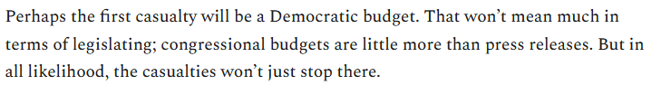 The House is *supposed to* have more power to set the federal budget than anyone else. Yet the head of the Budget Committee probably won't bother.Even if he did,  @byrdinator would see it as "little more than" a press release. Given how things work in practice, she's not wrong!