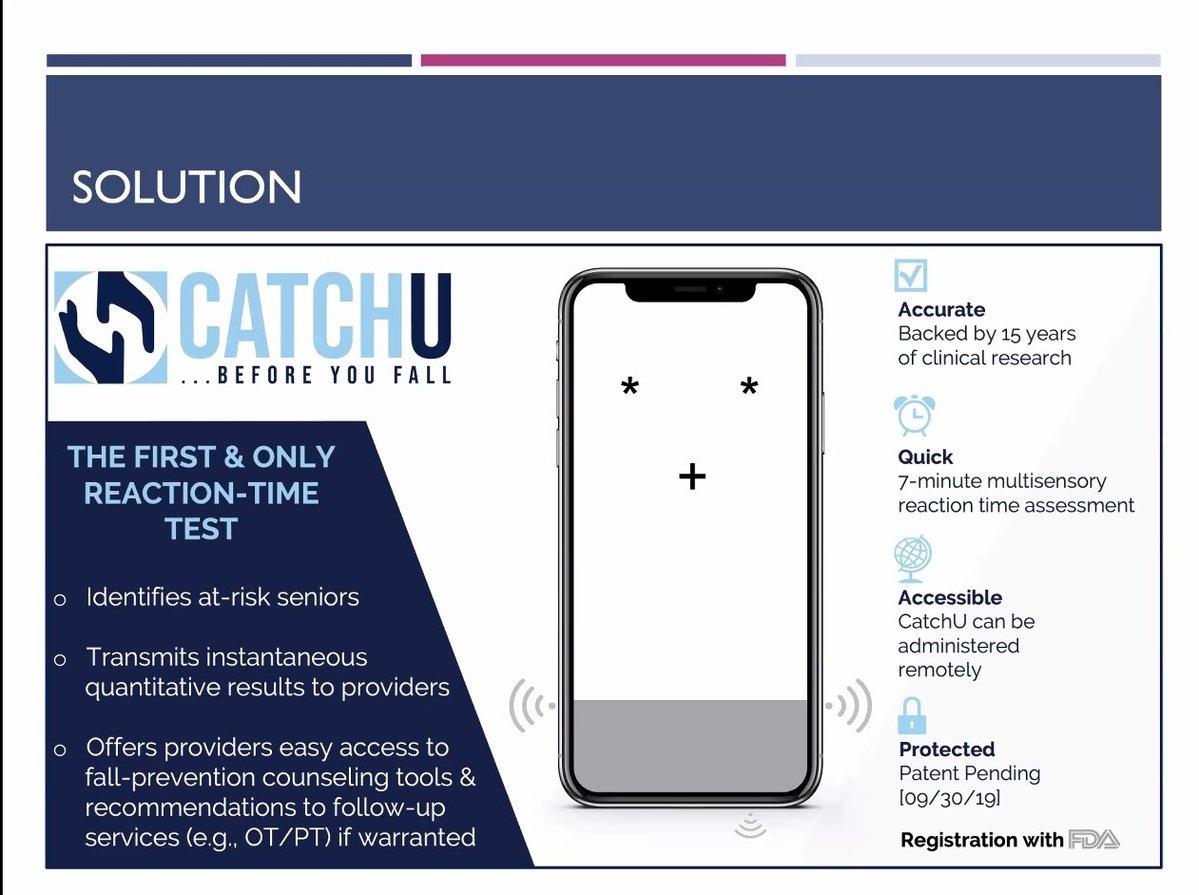 What an innovative #falls assessment tool! We learned about the patent-pending CATCHU™ today from Dr. Mahoney. Looking forward to testing it out in clinical practice!