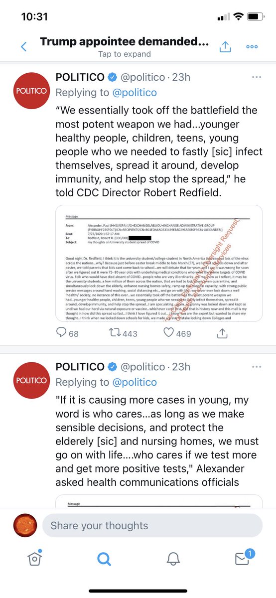 Yesterday, it was reported that the Trump administration was promoting the idea of herd immunity. It is largely accepted by the scientific community that “going for herd” would result in unacceptable morbidity and mortality, but this didn’t stop Trump at al.
