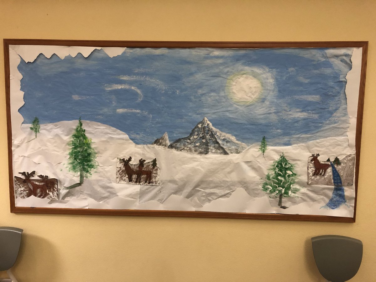 MrFechter's tweet photo. “We can’t mask how excited we are...!” Decking the halls to greet more students in person 2021 #smallschoolbigheart https://t.co/oOxFpxJTbq