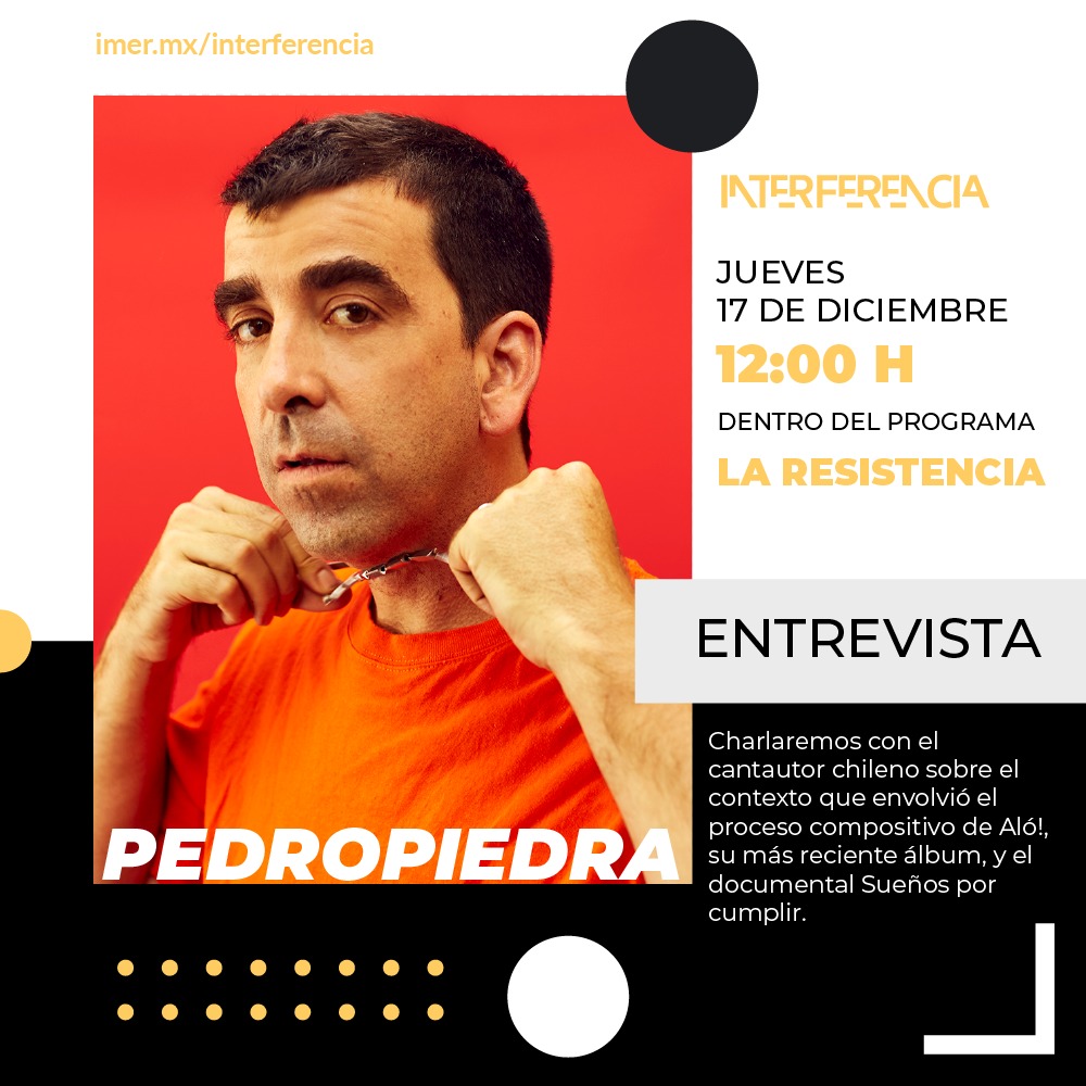 interferenciahd's tweet photo. Los esperamos en la penúltima #LaResistencia con @eldavid_mx 🎙️ quién compartirá parte de la charla que tuvo con @HPedropiedra sobre Aló!. Además, @erikcanales cuenta su experiencia como solista y del #AllisonDay. 🎶
👉12 a 14 hrs   
https://t.co/Vh09xXKcLV
App Android @imerhoy https://t.co/mXeRybbswx
