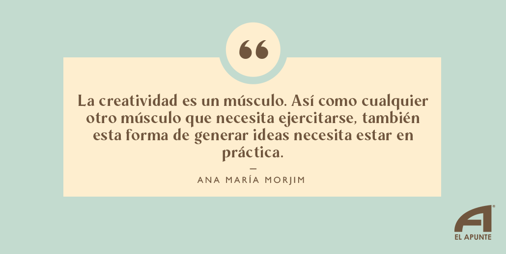 ElApunteMX's tweet photo. Todos somos creativos si aprendemos a desarrollar esta habilidad. Platicamos con Ana María Morjim sobre cómo se es más creativo y dónde podemos hallar la creatividad. 💡

👉🏼 Si te perdiste el live, puedes verlo completo en el siguiente link: https://t.co/9ywBqN5wY9 https://t.co/ZiwryCTSCc