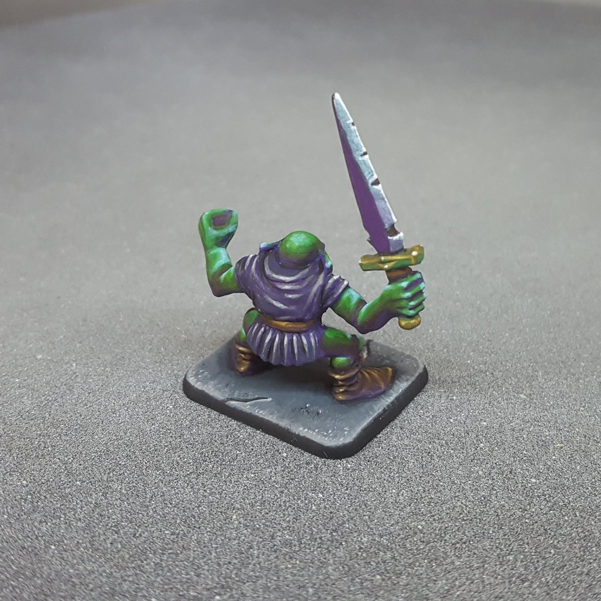 RodgeRules's tweet photo. Here is something I definitely would not have painted if it wasn't 2020! Got to be ready when the new #heroquest lands! #miniaturepainting https://t.co/kQlHgkeqvb