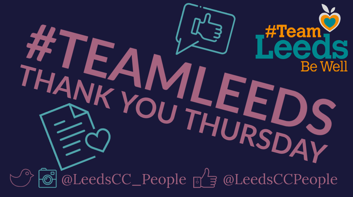 LeedsCC_People's tweet photo. #ThankYouThurday After our focused #RecognitionWeek2020 we exhausted our colleagues with all the great #ThankYou messages shared last week ๐ This initiative is taking a #FestiveBreak๐งโ๐but will return on Thursday 7 January 2021 ๐ฅณ #LeedsBestPeople #TeamLeeds https://t.co/WtNsgKLpN9