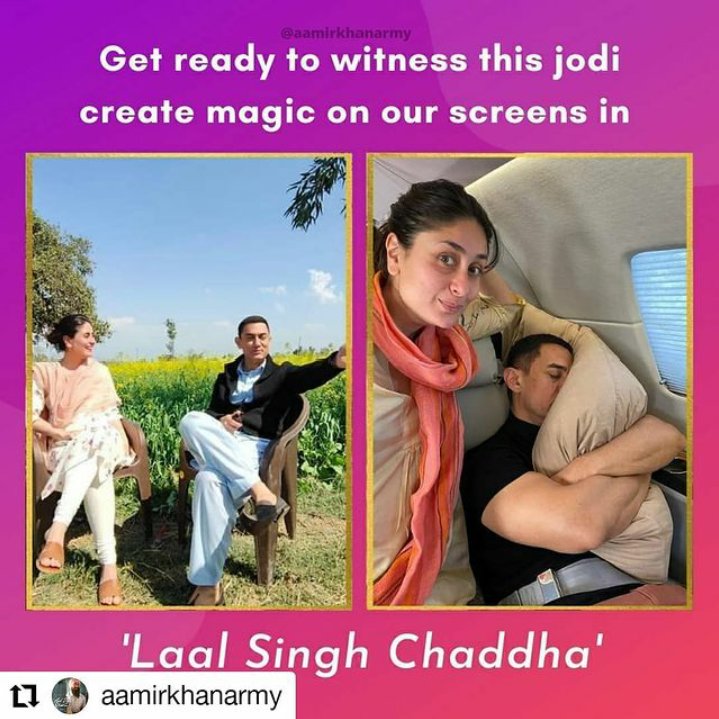 A beautiful journey awaits us in 2021. ❤❤❤🙏🙏🙏🙏
#LaalSinghChaddha #Aamirkhan #KareenaKapoorKhan #ChristmasRelease 

AAMIR KHAN WEEK