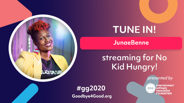 ESA_Foundation's tweet photo. Make sure to TUNE IN at 1PM EST/10AM PST for @JunaeBenne's stream raising 💰 for @nokidhungry as we Say Goodbye to 2020 For Good! #gg2020 https://t.co/H7TQi2fCCj https://t.co/2e7TaqYQPE