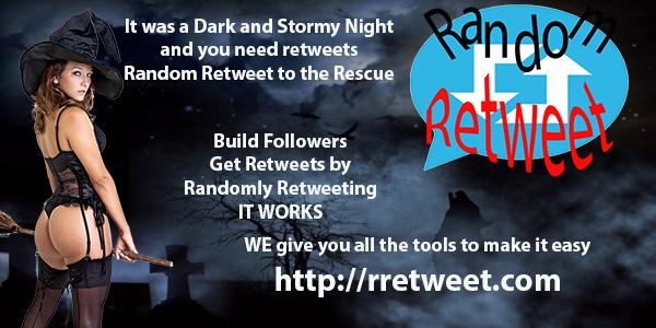 Dont Be left in the Dark use Random Retweeter #asmsg #ian1 #iartg #author #tools rretweet.com