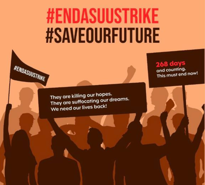 PayneNgban's tweet photo. 9 months is too much to keep the strike lingering. #EndAsuuStrikeNow https://t.co/xP26Z7eN4B