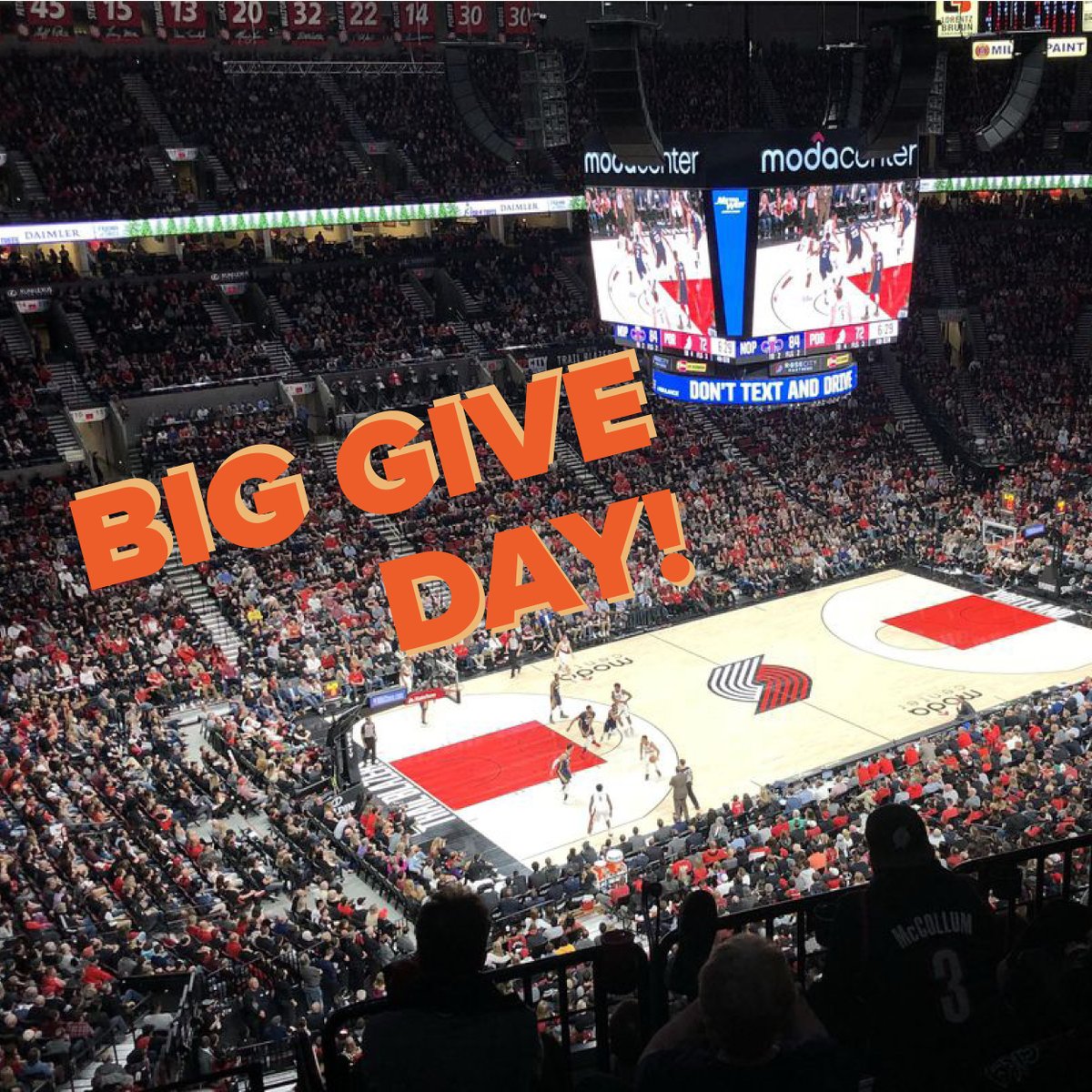 Big Give day for sports fans out there. Donate here! https://t.co/sNtDBkdUzJ

Give $10 or more & get a chance to win a Portland Trail Blazers pack:
 - 2-Pack 50th anniversary wine.
 - 19-20 Signed BBall
 - Jusuf Nurkic Signed Shoe
 - 19-20 signed pennant
 - PDX Blazers tumbler https://t.co/4vAoNWTTGU