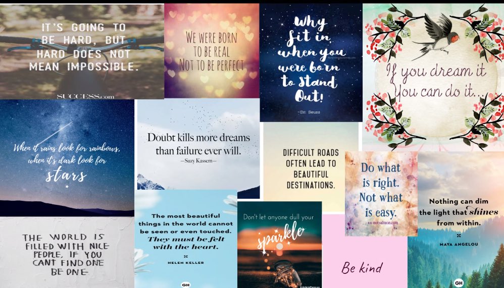 1Sik_Nation's tweet photo. More schools... @carrvillemills @DrRBondarPS @EJSandPS @GermanMillsPS @WB_Dragons @Dallington_TDSB 2/2 🧵
Photo: Collage of quotes a student made and shared with the class to inspire everyone #AllHeart #TransformingTeachingandLearning https://t.co/mTHBjkQblj