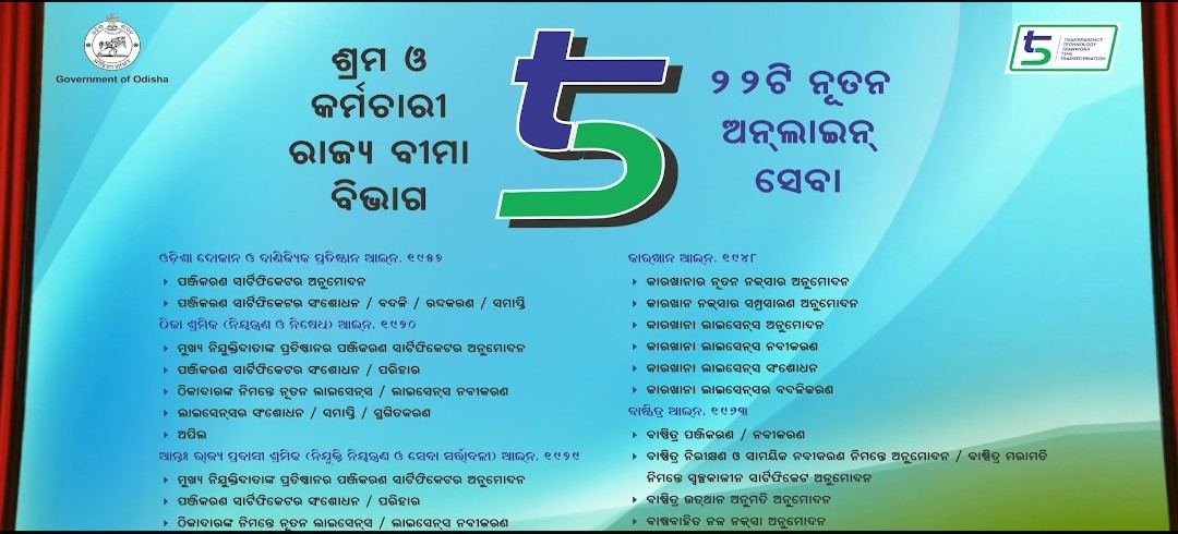 SujeetKOfficial's tweet photo. Hon'ble CM @Naveen_Odisha launches a new Portal of Labour & ESI Department, #PAReSHRAM, a part of #5T initiative, which will be beneficial for industrial houses & entrepreneurs.
The CM also launched 22 other online services to strengthen the 'Ease of Doing Business' policy. https://t.co/tBs5OeYvWc