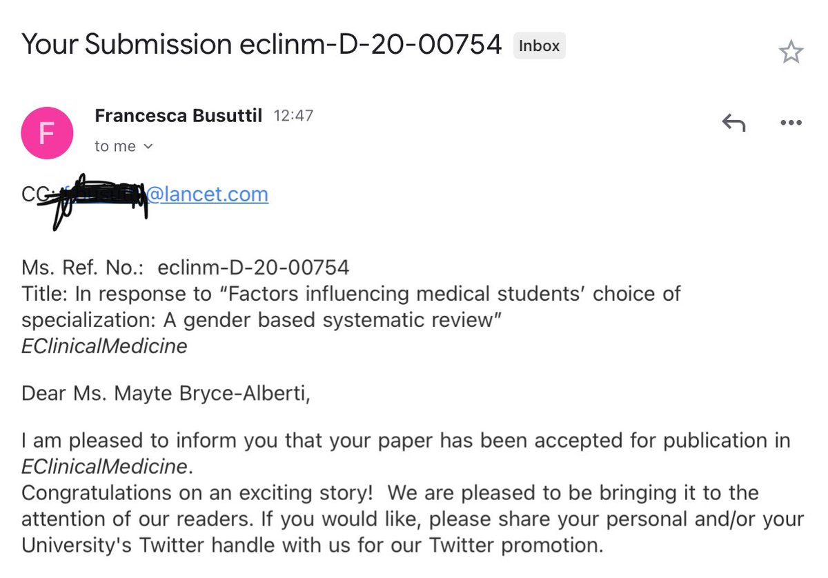 Mayte Bryce Alberti, MD (@maytebryce) on Twitter photo A couple of weeks ago I participated in a GEIGS <a href="/gendereqsurg/">Gender Equity Initiative in Global Surgery</a> Journal Club that inspired me to write a Letter to the Editor for <a href="/EClinicalMed/">eClinicalMedicine – The Lancet Discovery Science</a>. This just arrived 🤩. I’m incredibly happy to continue learning about gender equity & inclusivity from this amazing organization 💜. A couple of weeks ago I participated in a GEIGS <a href="/gendereqsurg/">Gender Equity Initiative in Global Surgery</a> Journal Club that inspired me to write a Letter to the Editor for <a href="/EClinicalMed/">eClinicalMedicine – The Lancet Discovery Science</a>. This just arrived 🤩. I’m incredibly happy to continue learning about gender equity & inclusivity from this amazing organization 💜.