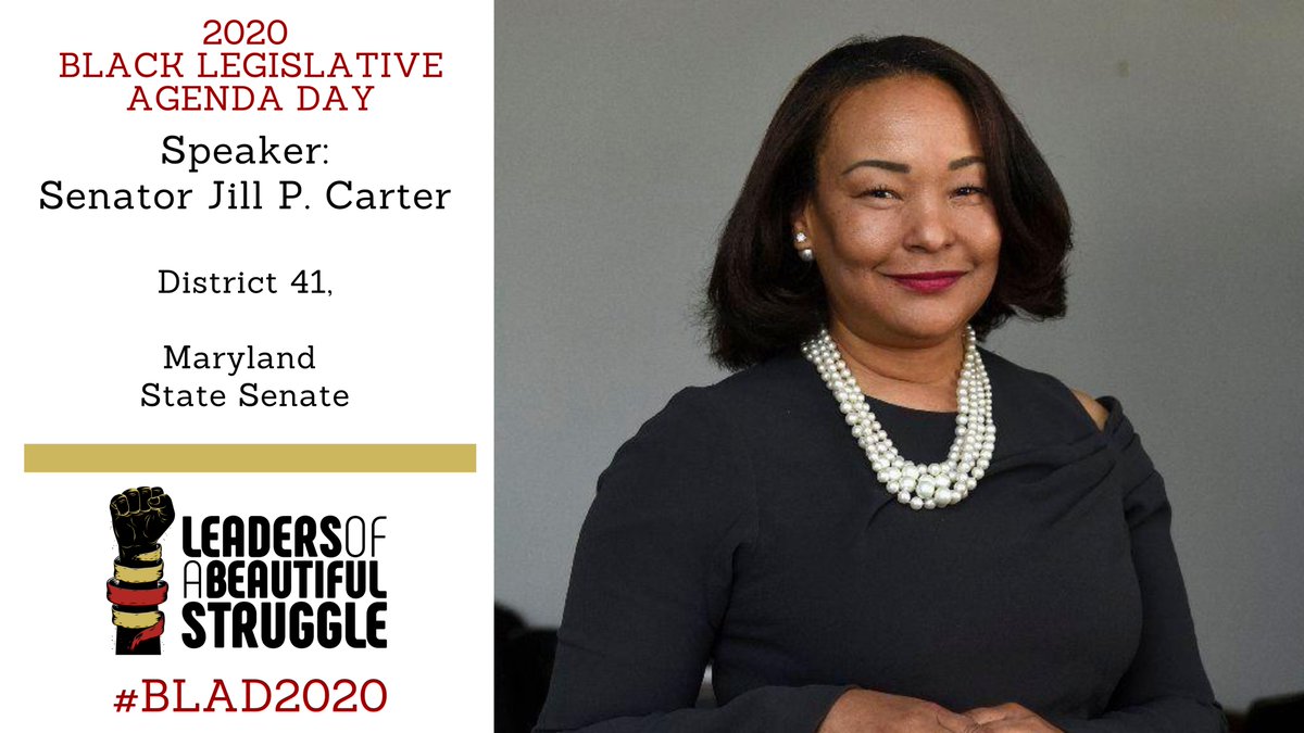 LBSBaltimore's tweet photo. Senator Jill P. Carter - @jillpcarter
District 41, Maryland State Senate (@MDSenate). 

Read her bio here: 
https://t.co/hsse5OIq06

#BLAD2020 https://t.co/GaVLLzKnQH