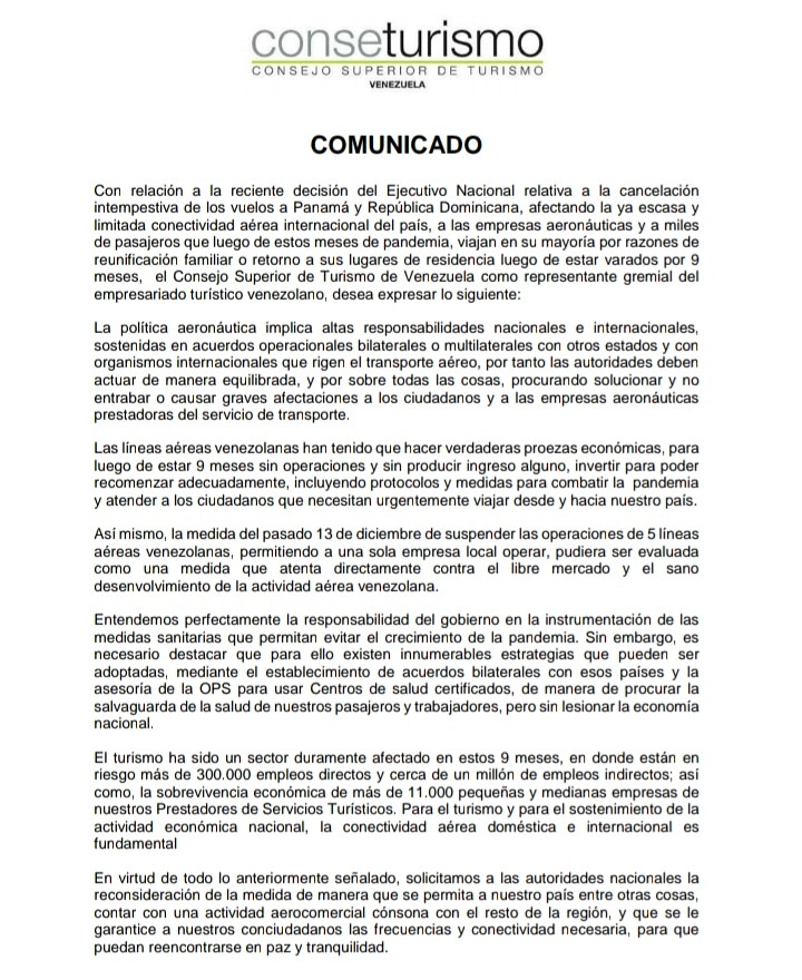 CONSETURISMO's tweet photo. #Comunicado #Conseturismo https://t.co/LrG7AgGkWF