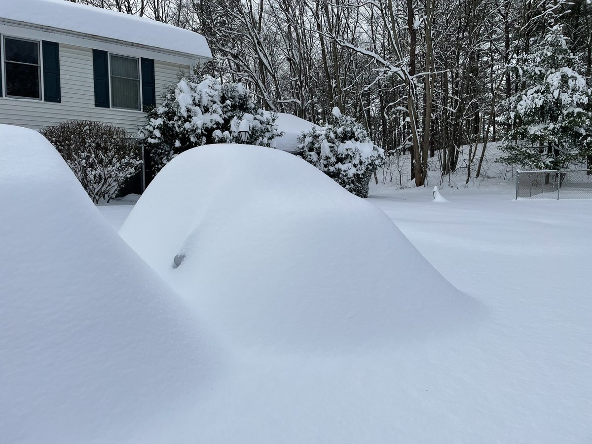 SassyWeatherman's tweet photo. And here’s what my neck of the woods currently looks like... #Dumpage #NYwx https://t.co/tNbSNklf4D