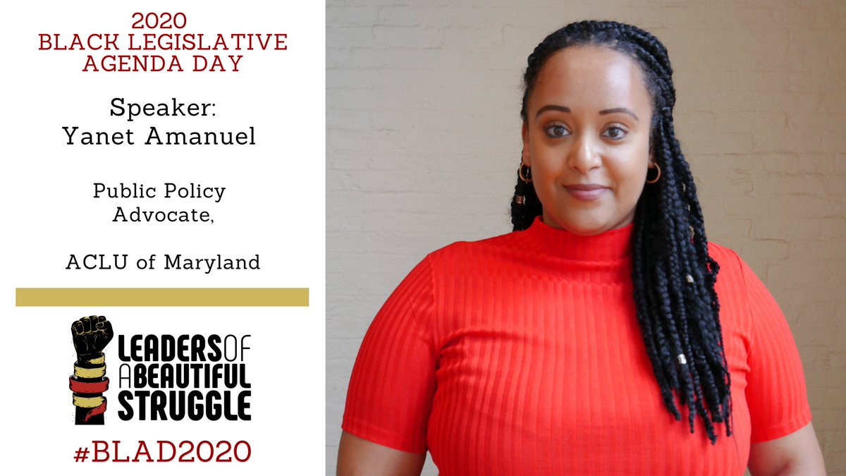 LBSBaltimore's tweet photo. Yanet Amanuel - @TheeAdvocate_

Public Policy, Advocate, ACLU of Maryland (@ACLU_MD)

Read her bio here:
https://t.co/eZUrvxMLyU

#BLAD2020 https://t.co/v0cBay6LiK