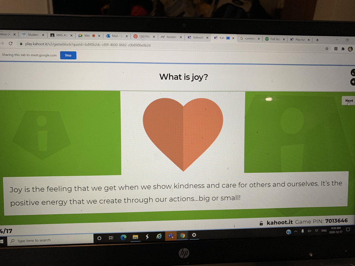 We were so inspired by a #kindness <a href="/GetKahoot/">Follow @Kahoot</a> game that we created a jamboard together with of all the ways we can spread joy at our home this holiday <a href="/CherrytreePS/">Cherrytree PS</a> <a href="/PeelSchools/">Peel District School Board</a>   There are lots of small things we can do for those closest to us everyday to share joy and 💕