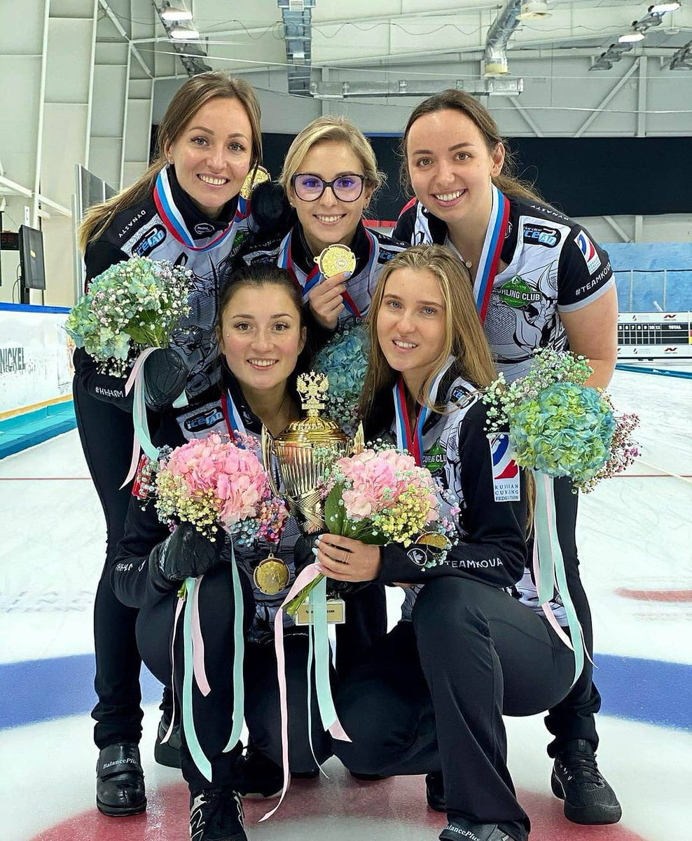 HardlineCurling's tweet photo. It was an all #HardlineFinal for the Russian Championship 2020, and congratulations go out to @team_kova winning the ππ₯!! Great playing all week long! Enjoy the celebration! πΎ #HardlineNation #icePad #JoinTheRevolution #MyHardline https://t.co/2vgo1m5LIy