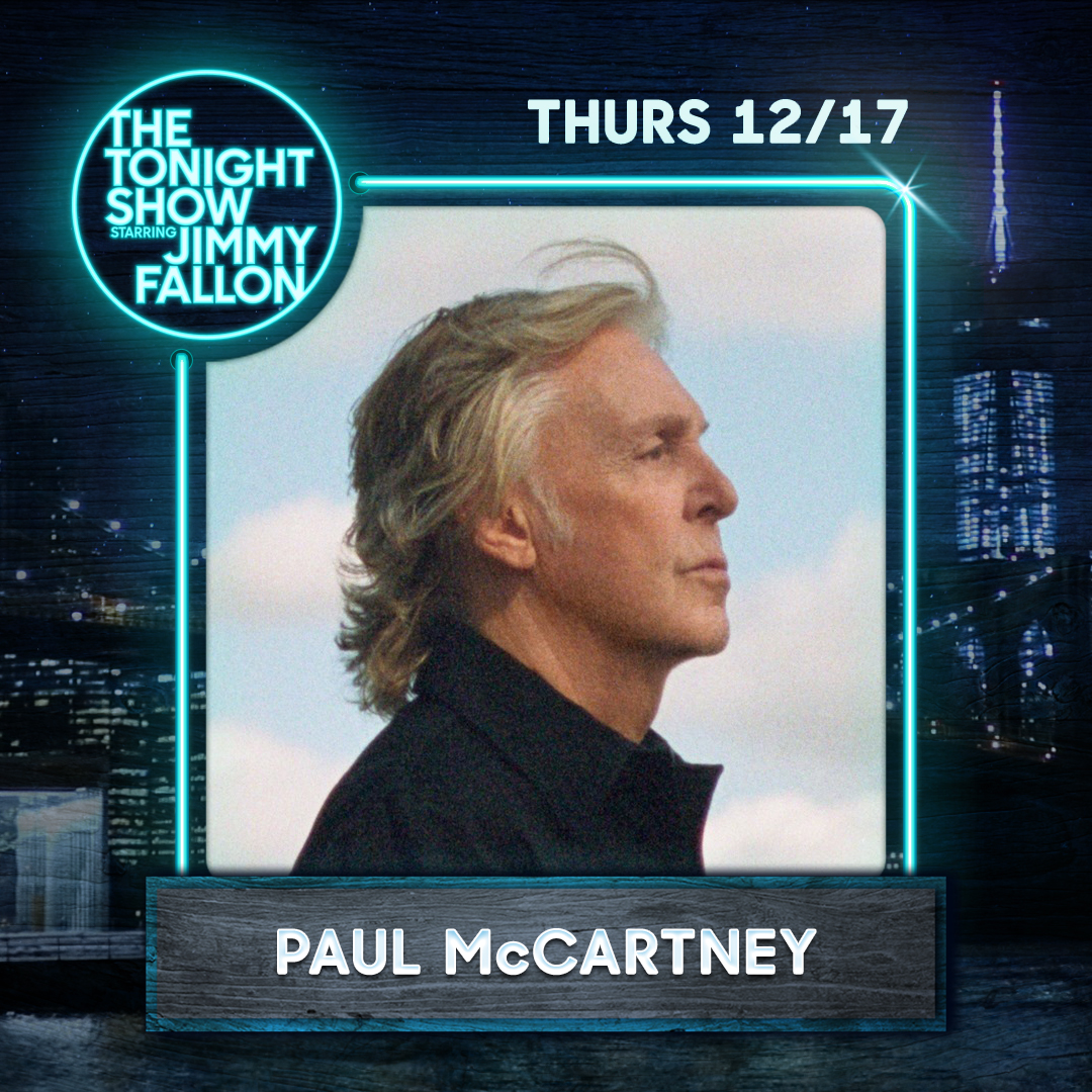 PaulMcCartney's tweet photo. Paul will join Jimmy Fallon on @FallonTonight, chatting all things #McCartneyIII! Tune in at 11:35pm ET / 10:35pm CT. https://t.co/1QB27caNyi