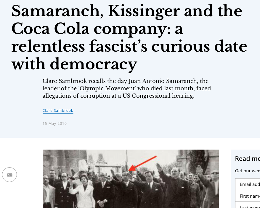 The last time i saw a performance as unsettling as Rachel de Souza's before a parliamentary committee? Washington DC 1999, Juan Antonio Samaranch, pres of International Olympic Committee. A world away? A public good hijacked by big-money interests /12 https://www.opendemocracy.net/en/shine-a-light/samaranch-kissinger-and-coca-cola-company-relentless-fascist-s-curious-da/