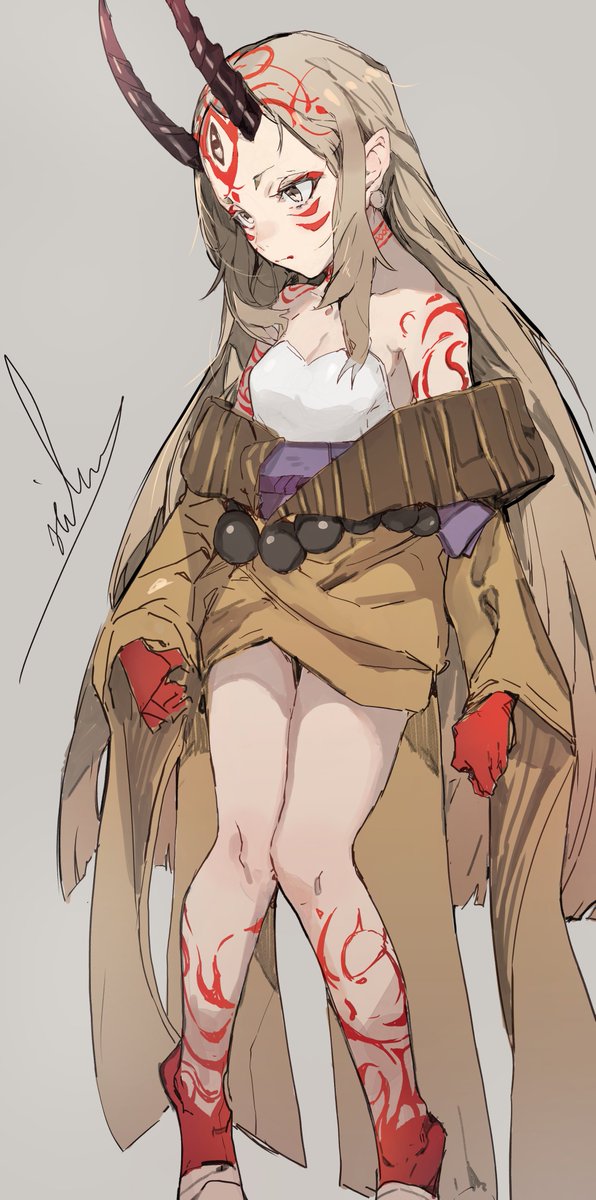 酒呑童子(Fate) 「過去にかいたFGOまとめ 」|木野花ヒランコ(株式会社レッドハウス)のイラスト