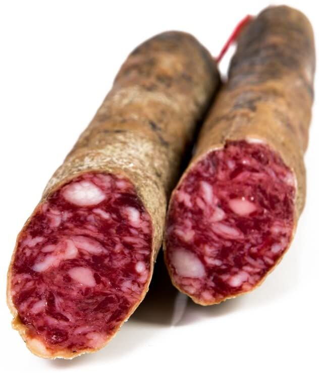 ProdAndalucia's tweet photo. Salchichón Bellota Ibérico "La Finojosa" 2 medias piezas. Peso aprox. 1,1 kg. Cerdos criados en la dehesa a base de pastos naturales en el Valle de Los Pedroches, el valle de las bellotas y cuna del ibérico por excelencia.

https://t.co/chgkVZnJZ2 https://t.co/hsW2xSbMb9