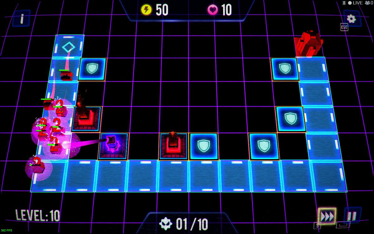 Planetfall_S's tweet photo. Defentron stream is starting right now on Steam! Come and check out this new tower defense in action!

#defentron #stream #steam #80s #retrogames #towerdefense #gaming #planetfallstudios #hype #arcade #neon #indiegame #indiedev https://t.co/F7qg6YpySu