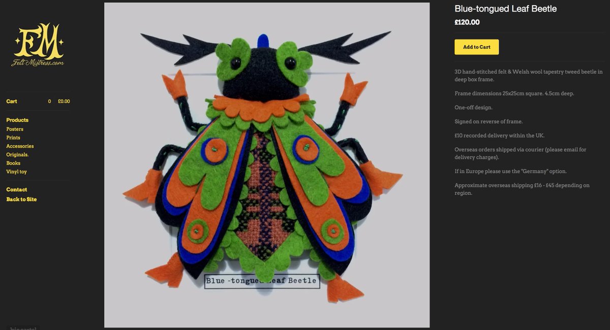 Nab the very last felt creation or beautiful books from Wales-based  @FeltMistress:  https://feltmistress.bigcartel.com&nbsp;  #SupportArtists