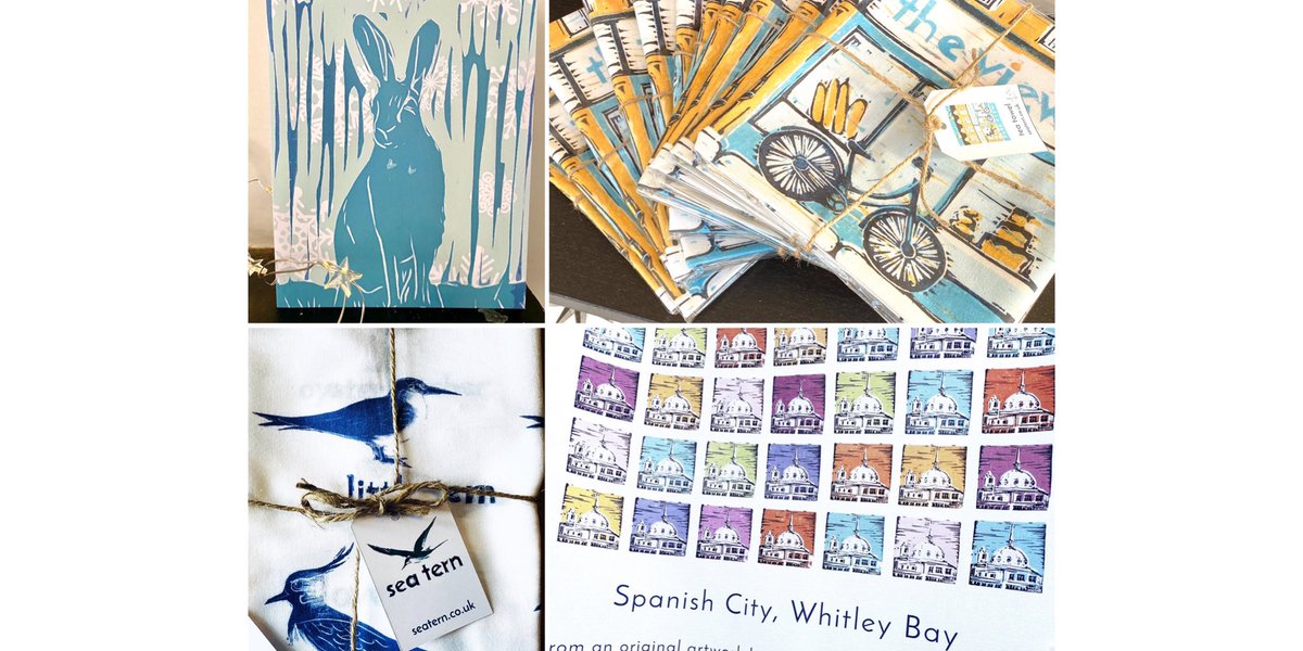 seaternprint's tweet photo. Big thanks! 😘 to everyone buying tea towels &amp; cards, making almost £800 this year to support Sea Tern’s social benefit activities 🥳You’re helping a tiny #socialenterprise in #WhitleyBay to provide creative activities for local groups #supportlocal #creativityhelps #yay https://t.co/k3JA62cPDO